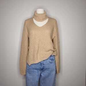 Boohoo Oversized Plunge V Neck Sweater